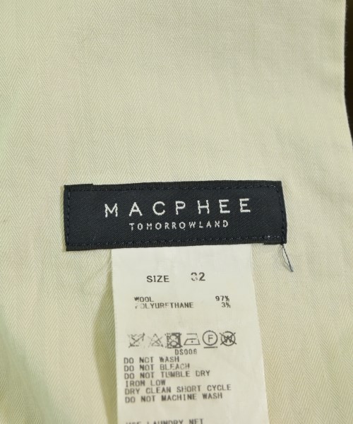 MACPHEE（マカフィー）スラックス 茶 サイズ:32(XS位) レディース/2200637114103