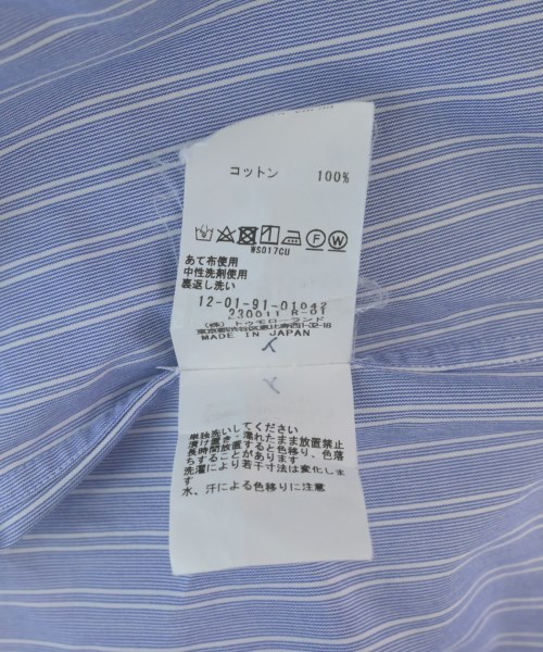 MACPHEE（マカフィー）カジュアルシャツ 青 サイズ:36(M位) レディース/2200631005049