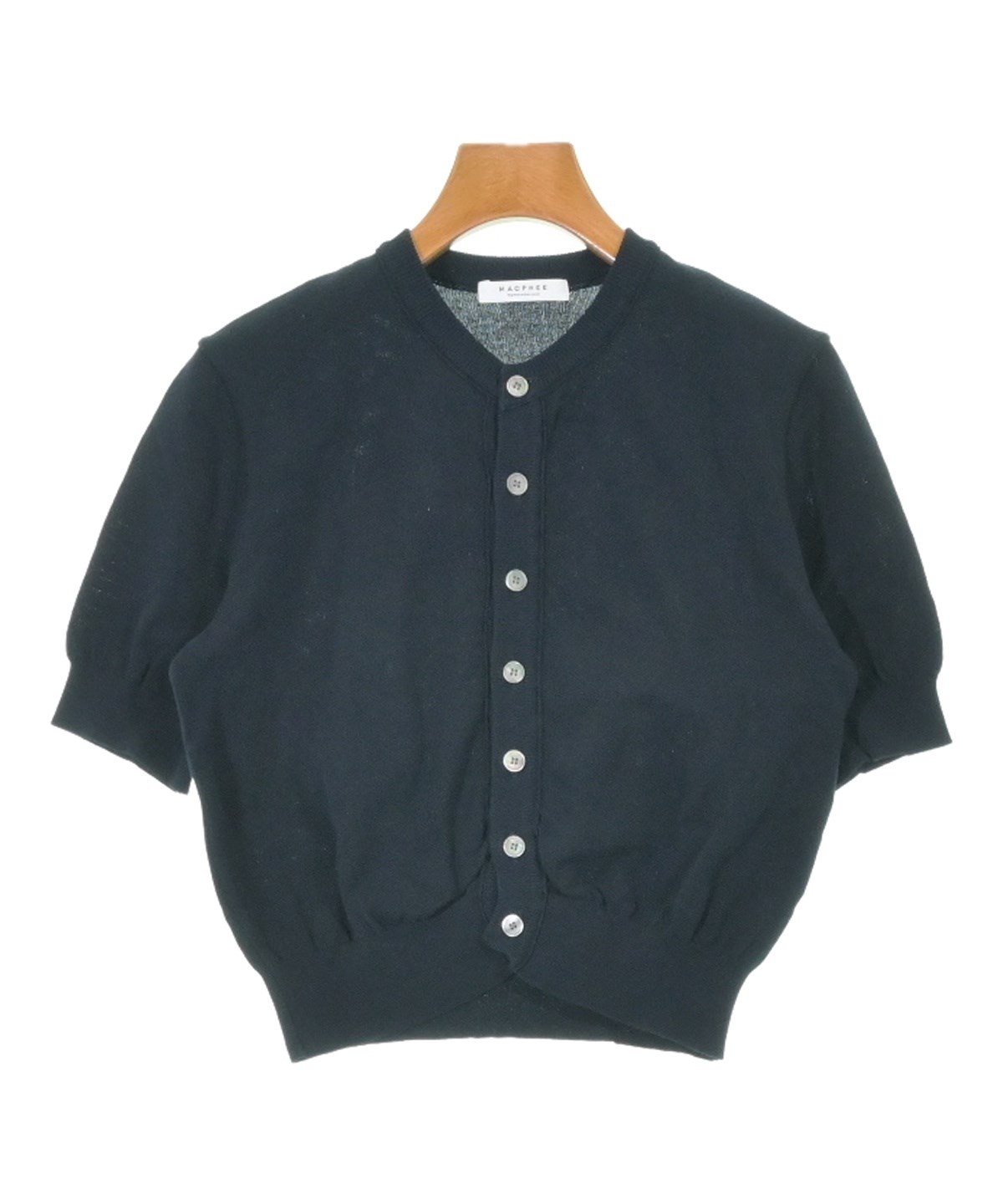 MACPHEE（マカフィー）カーディガン 紺 サイズ:S レディース