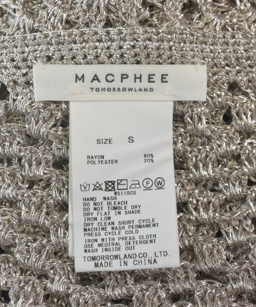 MACPHEE（マカフィー）ひざ丈スカート シルバー サイズ:S レディース/2200638637205