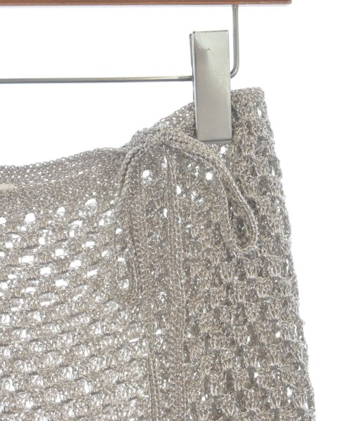 MACPHEE（マカフィー）ひざ丈スカート シルバー サイズ:S レディース/2200638637205