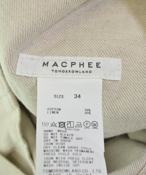 MACPHEE（マカフィー）ワンピース 白 サイズ:34(S位) レディース/2200624987239