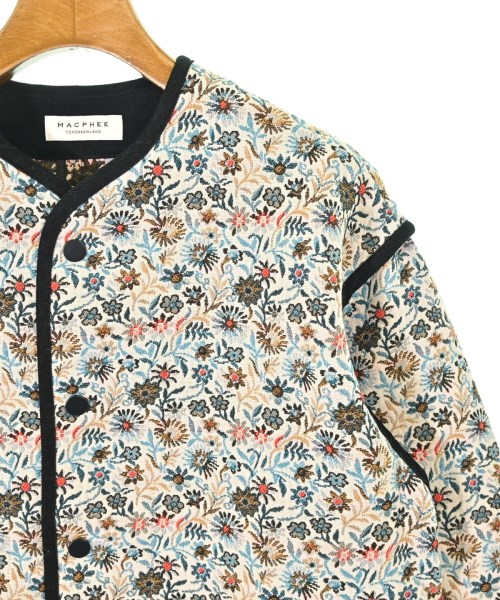 MACPHEE（マカフィー）ノーカラージャケット 白 サイズ:36(M位) レディース/2200624509196