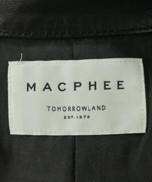 MACPHEE（マカフィー）ライダース 黒 サイズ:36(M位) レディース/2200633686031