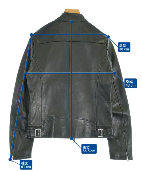 MACPHEE（マカフィー）ライダース 黒 サイズ:36(M位) レディース/2200633686031