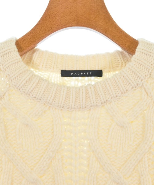 MACPHEE（マカフィー）ニット・セーター 白 サイズ:S レディース/2200639309026