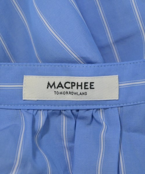 MACPHEE（マカフィー）カジュアルシャツ 青 サイズ:36(M位) レディース/2200626848095