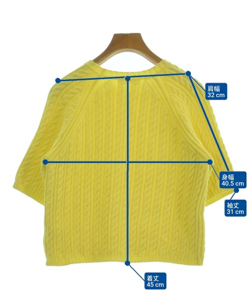 MACPHEE（マカフィー）ニット・セーター 黄 サイズ:S レディース/2200624583059