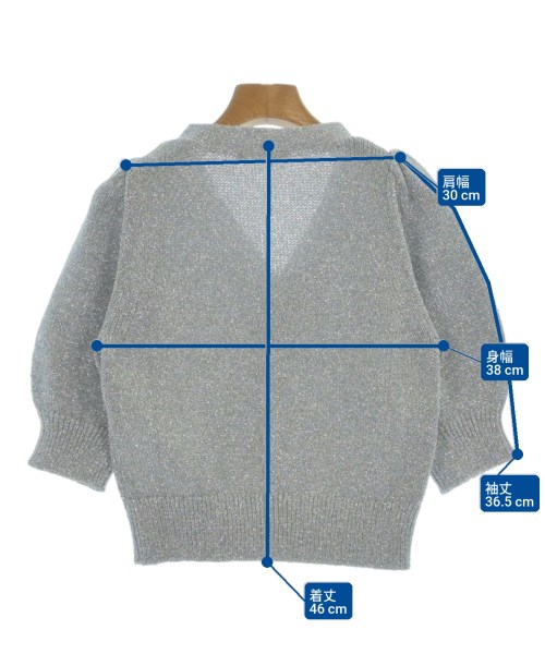 MACPHEE（マカフィー）カーディガン シルバー サイズ:S レディース/2200638642032