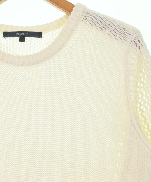 MACPHEE（マカフィー）ニット・セーター 白 サイズ:1(S位) レディース/2200623827093
