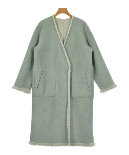 MACPHEE(マカフィー)ムートンコート 緑 サイズ:36(M位)/2200640793012