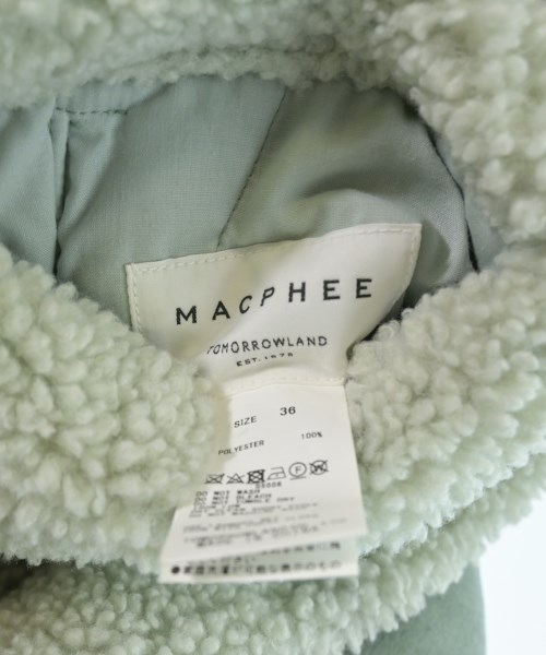 MACPHEE（マカフィー）ムートンコート 緑 サイズ:36(M位) レディース/2200640793012