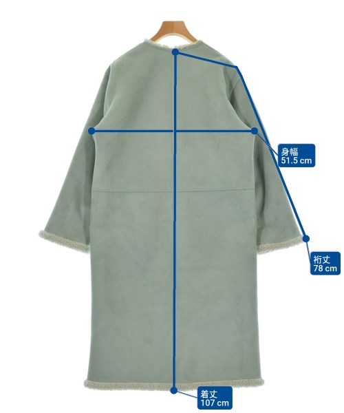 MACPHEE（マカフィー）ムートンコート 緑 サイズ:36(M位) レディース/2200640793012