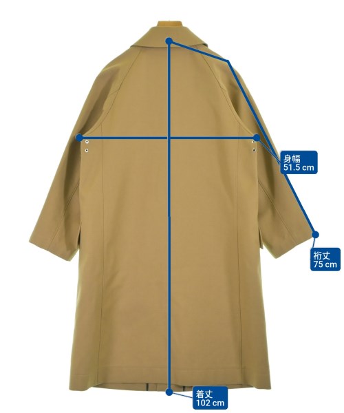 MACPHEE（マカフィー）ステンカラーコート 茶 サイズ:34(S位) レディース/2200640990015