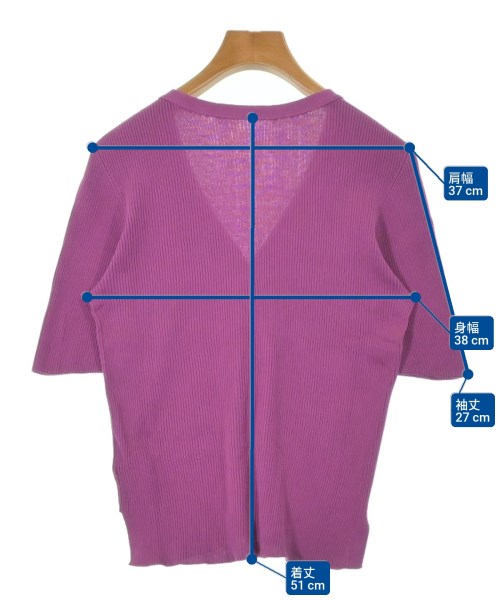 MACPHEE（マカフィー）カーディガン 紫 サイズ:S レディース/2200641403071