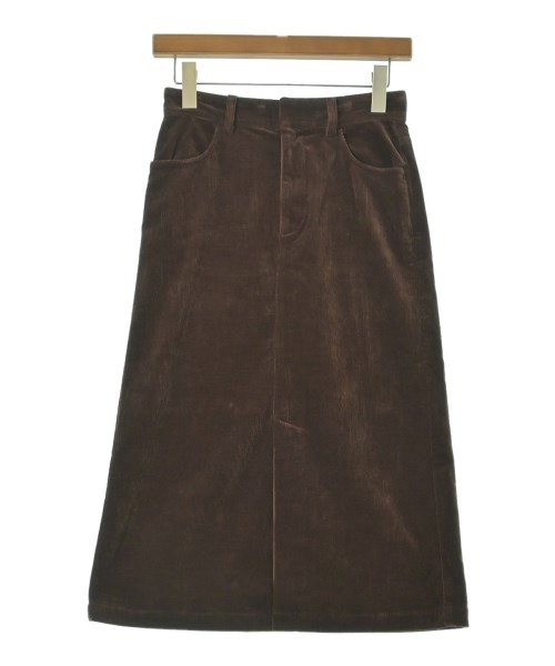 MACPHEE(マカフィー)ロング・マキシ丈スカート 茶 サイズ:34(S位)/2200628432025