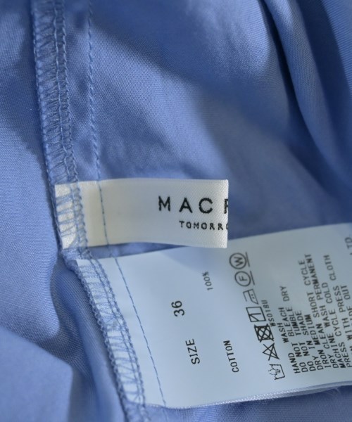 MACPHEE（マカフィー）カジュアルシャツ 青 サイズ:36(M位) レディース/2200631667346