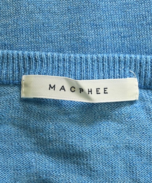 MACPHEE（マカフィー）カーディガン 青 サイズ:M レディース/2200628732040