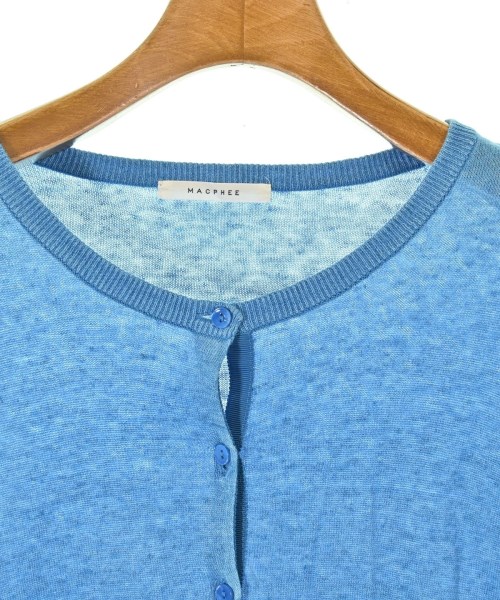 MACPHEE（マカフィー）カーディガン 青 サイズ:M レディース/2200628732040