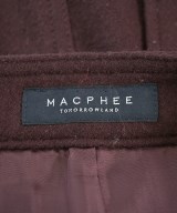 MACPHEE（マカフィー）ひざ丈スカート 赤 サイズ:32(XS位) レディース/2200637567060