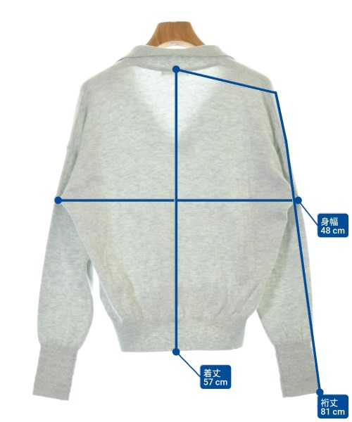 MACPHEE（マカフィー）ニット・セーター グレー サイズ:S レディース/2200611044044
