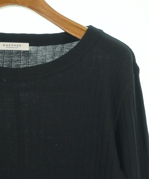 MACPHEE（マカフィー）Tシャツ・カットソー 黒 サイズ:S レディース/2200643444034