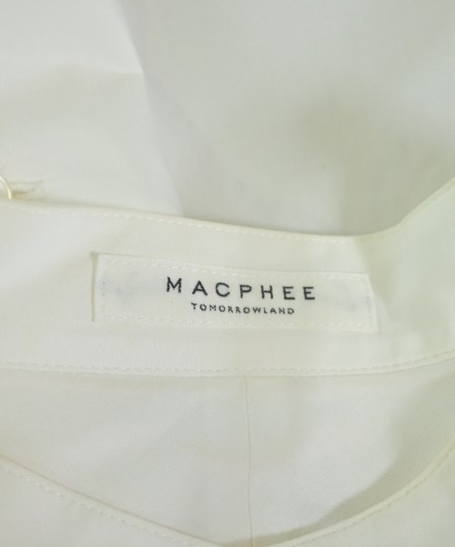 MACPHEE（マカフィー）カジュアルシャツ 白 サイズ:36(M位) レディース/2200596787042