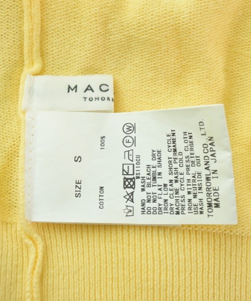 MACPHEE（マカフィー）ニット・セーター 黄 サイズ:S レディース/2200621714135