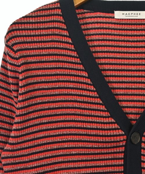 MACPHEE（マカフィー）カーディガン 赤 サイズ:S レディース/2200614099027