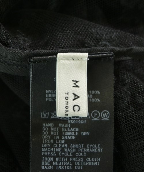 MACPHEE（マカフィー）ブラウス 黒 サイズ:36(M位) レディース/2200621808100