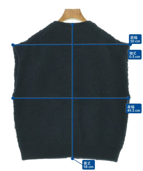 MACPHEE（マカフィー）ベスト 紺 サイズ:S レディース/2200623210017