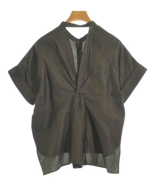 MACPHEE（マカフィー）ブラウス 茶 サイズ:36(M位) レディース/2200617711193