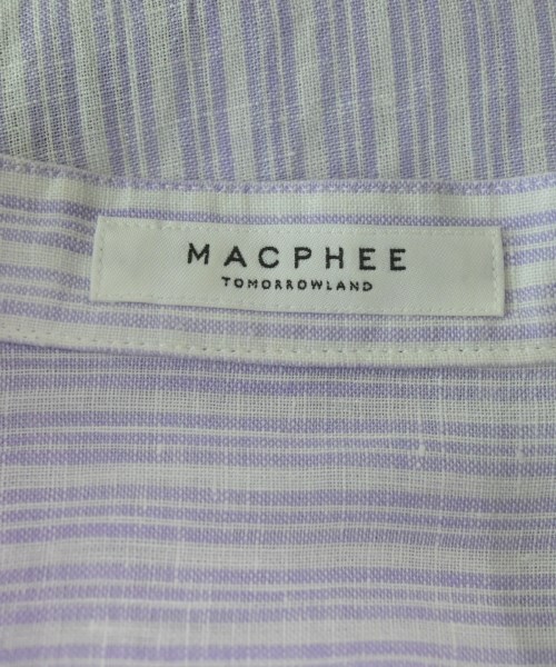 MACPHEE（マカフィー）カジュアルシャツ 紫 サイズ:36(M位) レディース/2200620626118
