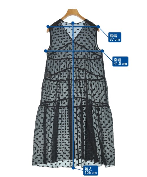 MACPHEE（マカフィー）ワンピース 黒 サイズ:36(M位) レディース/2200626541040