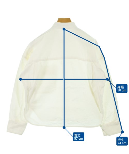 MACPHEE（マカフィー）カジュアルシャツ 白 サイズ:36(M位) レディース/2200615433035