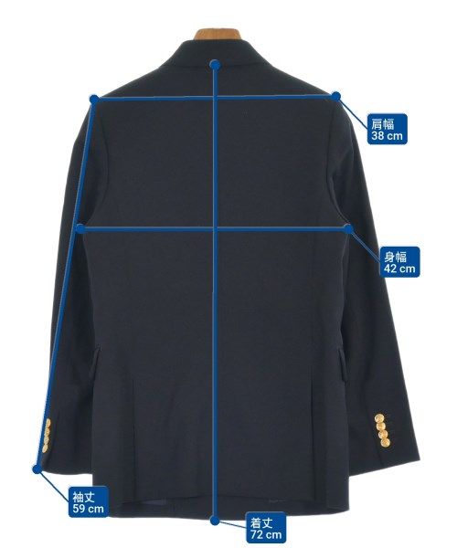 MACPHEE（マカフィー）テーラードジャケット 黒 サイズ:34(S位) レディース/2200628923028