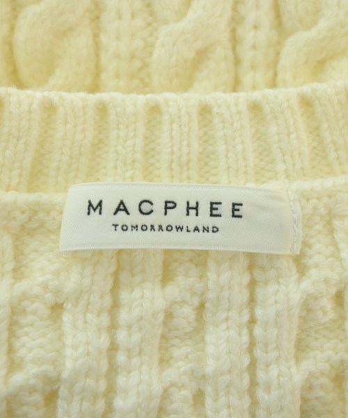 MACPHEE（マカフィー）カーディガン 白 サイズ:S レディース/2200616910016