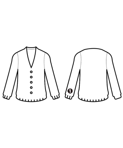 MACPHEE（マカフィー）カーディガン 白 サイズ:S レディース/2200617142058