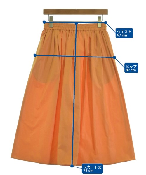 MACPHEE（マカフィー）ロング・マキシ丈スカート オレンジ サイズ:36(M位) レディース/2200616859070