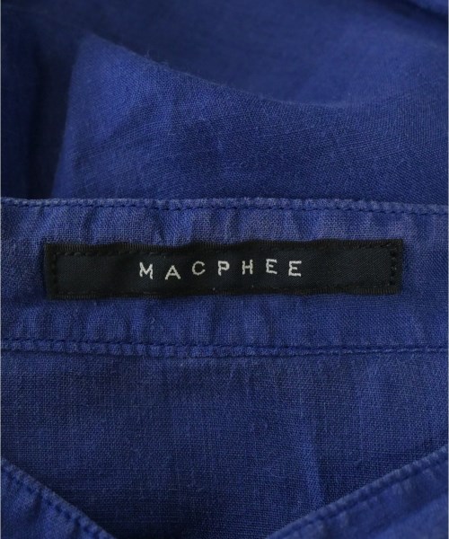 MACPHEE（マカフィー）シャツワンピース 青 サイズ:36(M位) レディース/2200632071081