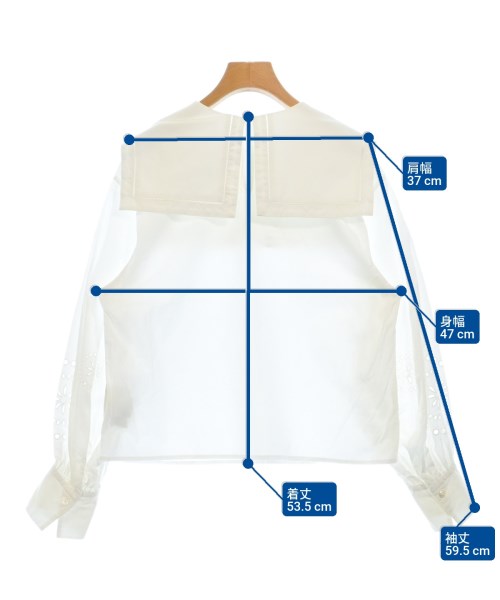 MACPHEE（マカフィー）ブラウス 白 サイズ:36(M位) レディース/2200631328056