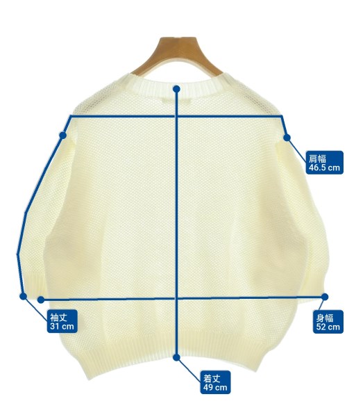 MACPHEE（マカフィー）ニット・セーター 白 サイズ:S レディース/2200618362035