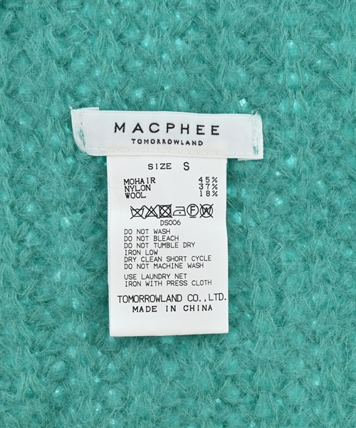MACPHEE（マカフィー）マフラー 青 サイズ:- レディース/2200609897102