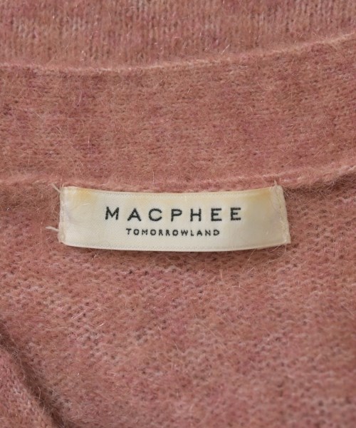 MACPHEE（マカフィー）カーディガン ピンク サイズ:S レディース/2200604141026