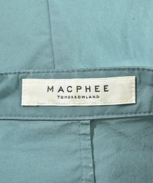 MACPHEE（マカフィー）ブラウス 緑 サイズ:36(M位) レディース/2200610493027