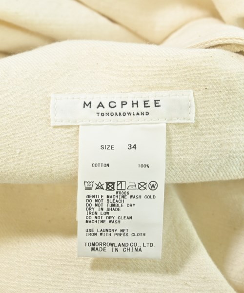 MACPHEE（マカフィー）ワンピース ベージュ サイズ:34(S位) レディース/2200609088029