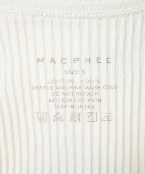 MACPHEE（マカフィー）キャミソール 白 サイズ:S レディース/2200606011044