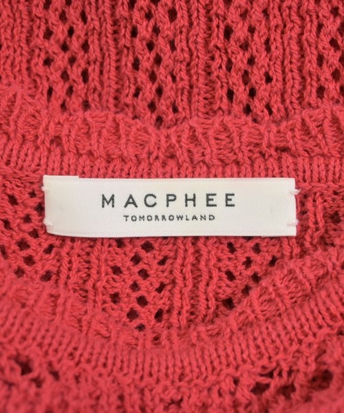MACPHEE（マカフィー）ニット・セーター 赤 サイズ:S レディース/2200606011167