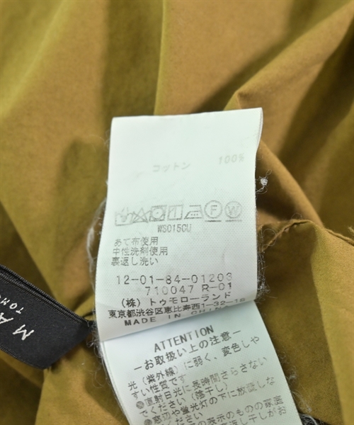 MACPHEE（マカフィー）カジュアルシャツ 茶 サイズ:36(M位) レディース/2200607397024