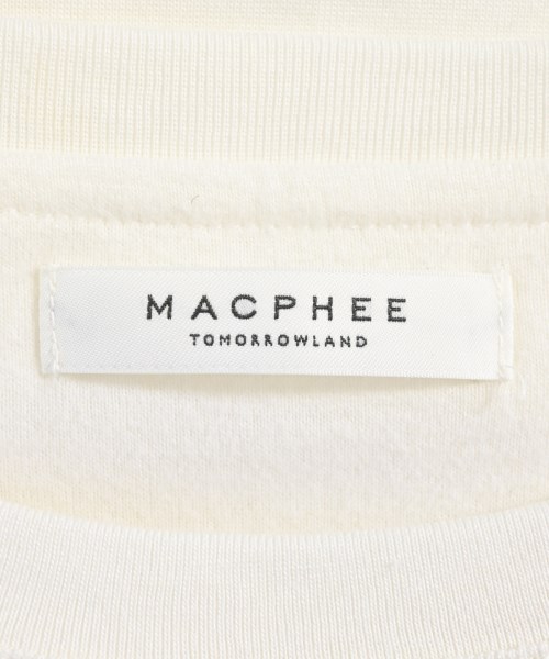 MACPHEE（マカフィー）Tシャツ・カットソー 白 サイズ:S レディース/2200607863055